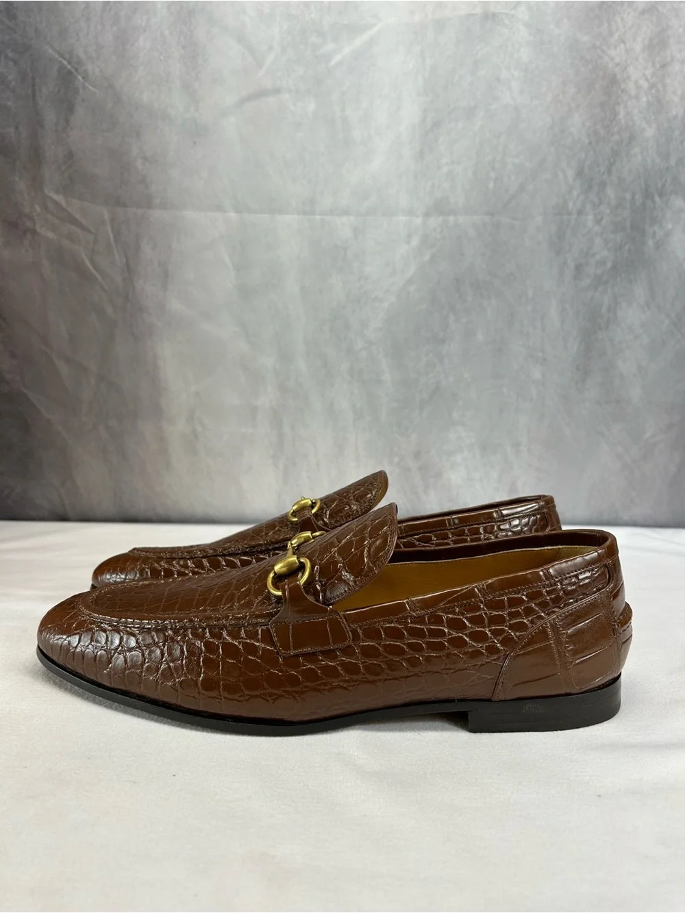 Gucci Men's Gucci Jordaan crocodile loafer